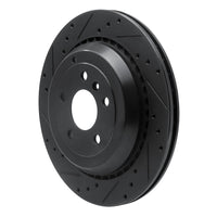 R1 Concepts R1 06-12 Mercedes-Benz ML350 Rear Left Drilled & Slotted Black Brake Rotor