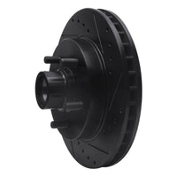 R1 Concepts R1 1992-2002 Chevrolet Tahoe Front Right Drilled & Slotted Black Brake Rotor
