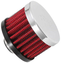 K&N Engineering K&N Clamp On Rubber Base Crankcase Vent Filter 0.375in Flange ID x 2in OD x 1.5in Height