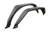 Fabtech 18-21 Jeep JL 4WD Rear Steel Tube Fenders - Textured Black