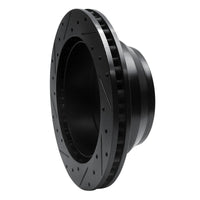 R1 Concepts R1 99-04 Ford F-350 Super Duty 4WD Rear Right Drilled & Slotted Black Brake Rotor