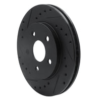 R1 Concepts R1 91-92 Dodge Monaco Front Left Drilled & Slotted Black Brake Rotor