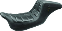 Mustang Motorcycle Mustang 97-07 Harley Rd King,06-07 Str Glide,00-05 Eagle Wide Tripper Solo Seat - Brown