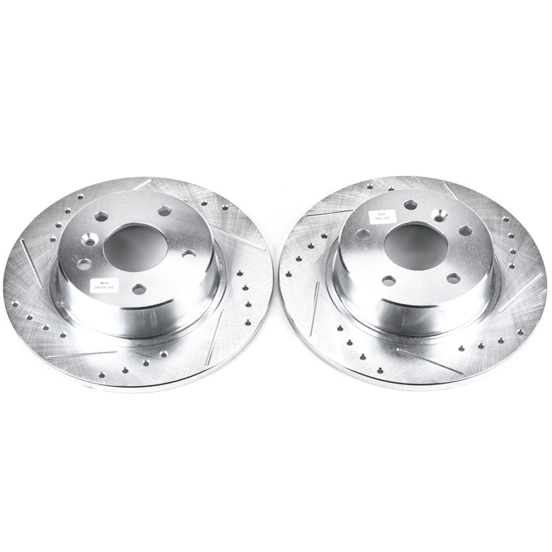 PowerStop Power Stop 99-04 Land Rover Discovery Rear Evolution Drilled & Slotted Rotors - Pair