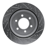 R1 Concepts R1 18-21 Ford F-150 4WD Rear Left Drilled & Slotted Silver Brake Rotor