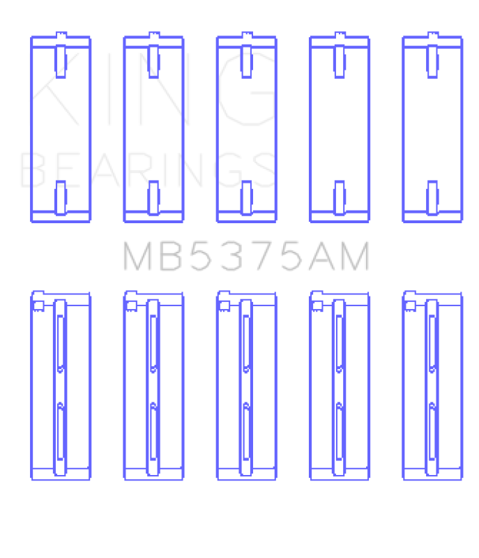 King Engine Bearings Toyota 2Zzge (Size +0.75mm) Main Bearing Set