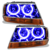 ORACLE Lighting Oracle 99-04 Jeep Grand Cherokee SMD HL - Black - ColorSHIFT