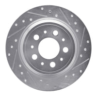 R1 Concepts R1 99-09 Volvo S80 Rear Right Drilled & Slotted Silver Brake Rotor