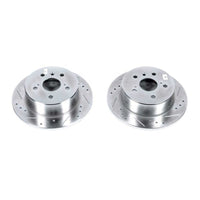 PowerStop Power Stop 13-18 Lexus ES300h Rear Evolution Drilled & Slotted Rotors - Pair