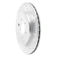 R1 Concepts R1 92-02 Dodge Viper Rear Right Drilled & Slotted Silver Brake Rotor