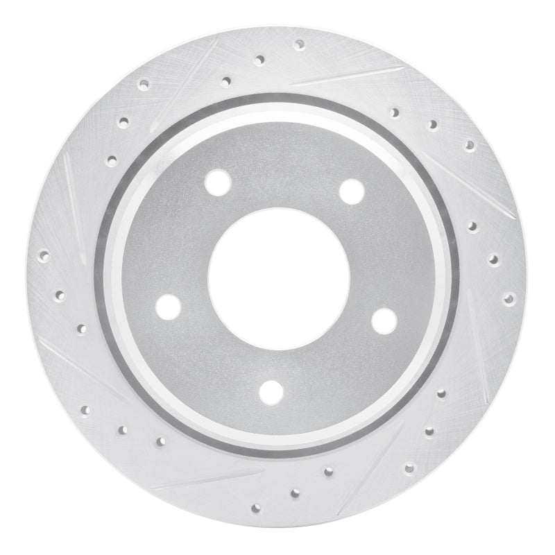 R1 Concepts R1 94-96 Chevrolet Caprice Rear Left Drilled & Slotted Silver Brake Rotor