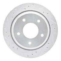 R1 Concepts R1 94-96 Chevrolet Caprice Rear Left Drilled & Slotted Silver Brake Rotor