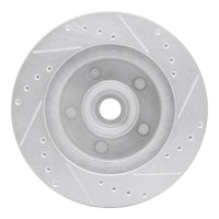 R1 Concepts R1 73-73 Ford Country Squire Front Left Drilled & Slotted Silver Brake Rotor