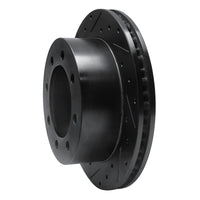 R1 Concepts R1 99-07 Ford E-250 Econoline Rear Left Drilled & Slotted Black Brake Rotor