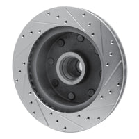 R1 Concepts R1 78-97 Dodge B3500 / B2500 Front Left Drilled & Slotted Silver Brake Rotor