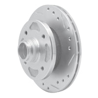 R1 Concepts R1 1979-1983 Mazda RX-7 Front Right Drilled & Slotted Silver Brake Rotor
