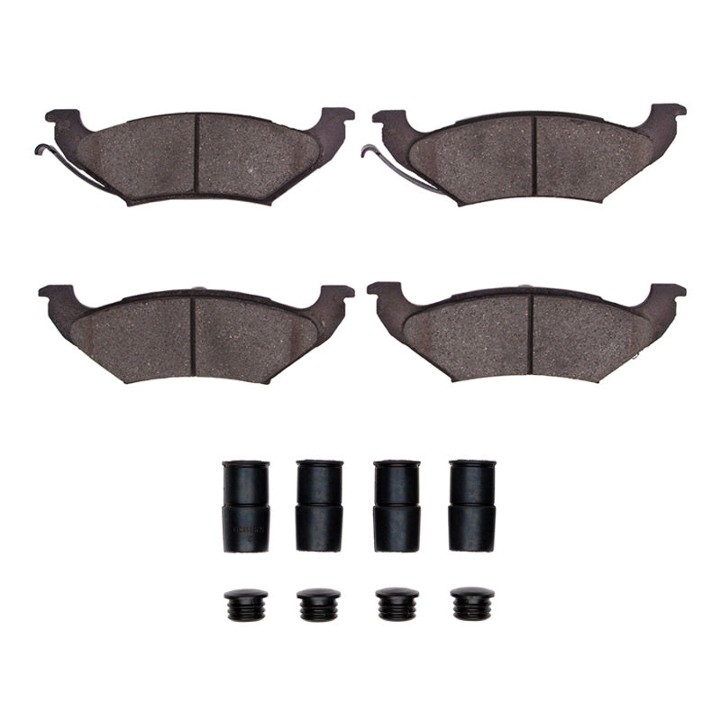 DFC 92-95 Ford Crown Victoria Rear 5000 Advanced Semi Metallic Brake Pads and Hardware Kit