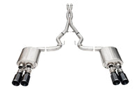 CORSA Performance Corsa 2024-2025 Ford Mustang V8 5.0L 3in Cat-Back Exhaust System w/ Twin 4in Black Straight Tips