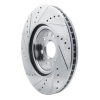 R1 Concepts R1 17-25 Buick Enclave Front Right Drilled & Slotted Silver Brake Rotor