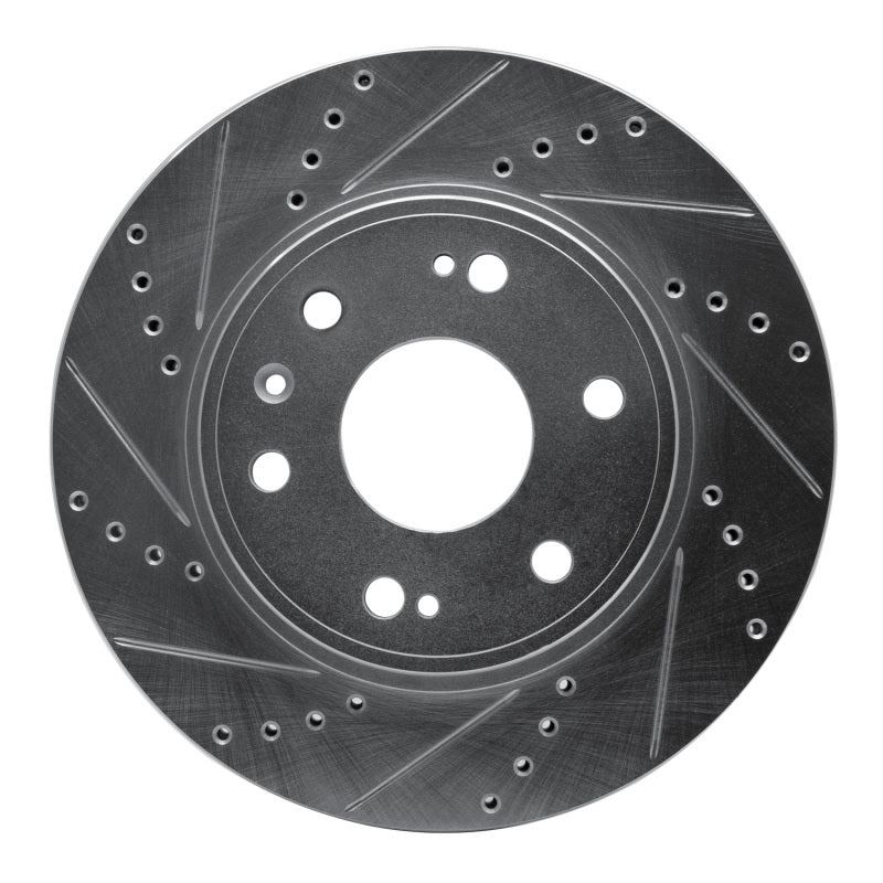 R1 Concepts R1 09-20 Chevrolet TAHOE Front Left Drilled & Slotted Silver Brake Rotor