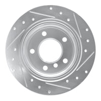 R1 Concepts R1 96-02 BMW Z3 Rear Left Drilled & Slotted Silver Brake Rotor