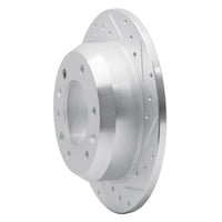 R1 Concepts R1 06-14 Hyundai Entourage Rear Right Drilled & Slotted Silver Brake Rotor