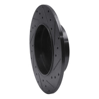 R1 Concepts R1 96-98 Mercedes-Benz SL320 Rear Left Drilled & Slotted Black Brake Rotor