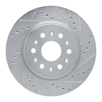 R1 Concepts R1 17-25 Buick Enclave Rear Right Drilled & Slotted Silver Brake Rotor