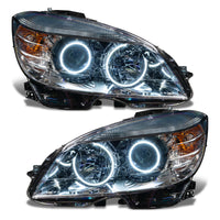 ORACLE Lighting Oracle 08-11 Mercedes Benz C-Class Pre-Assembled Headlights - Chrome Housing - White