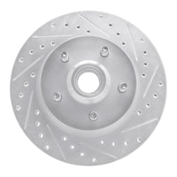 R1 Concepts R1 86-92 Jeep COMANCHE Front Right Drilled & Slotted Silver Brake Rotor