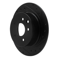 R1 Concepts R1 2002-2025 Nissan Juke Rear Right Drilled & Slotted Black Brake Rotor