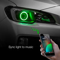 XKGLOW XK Glow 2x110mm - RGB Switchback Halo Million Color XKCHROME Smartphone App Controlled Kit