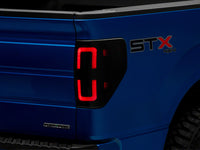 Raxiom 09-14 Ford F-150 Styleside Axial Series LED Tail Lights w/ Halo- Black Housing (Smoked Lens)