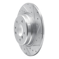 R1 Concepts R1 91-01 BMW 850I Rear Right Drilled & Slotted Silver Brake Rotor