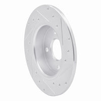 R1 Concepts R1 18-22 Ford Ecosport Rear Left Drilled & Slotted Silver Brake Rotor