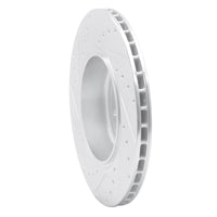 R1 Concepts R1 04-10 BMW 650I Coupe Rear Right Drilled & Slotted Silver Brake Rotor