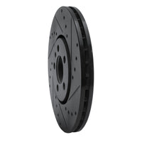 R1 Concepts R1 96-98 Volkswagen Jetta Sedan Front Right Drilled & Slotted Black Brake Rotor
