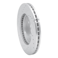 R1 Concepts R1 99-02 Daewoo Leganza Front Right Drilled & Slotted Silver Brake Rotor