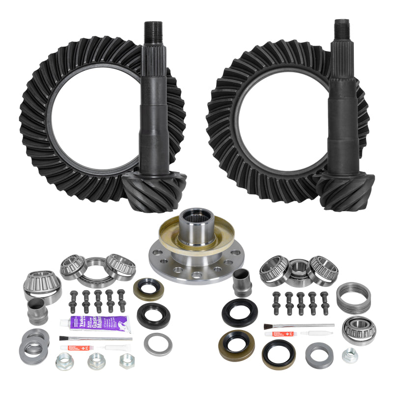Yukon Gear & Axle Yukon Gear Ring & Pinion Gear Kit Front & Rear for Toyota 8/7.5R Diff (w/Factory Locker) 4.56 Ratio