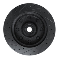 R1 Concepts R1 78-81 Dodge B350 Front Right Drilled & Slotted Black Brake Rotor