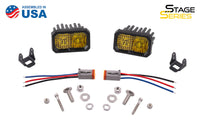 Diode Dynamics Stage Series 2 In LED Pod Sport - Yellow Driving Standard ABL (Pair)