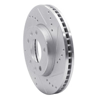 R1 Concepts R1 03-05 Kia SEDONA Front Right Drilled & Slotted Silver Brake Rotor