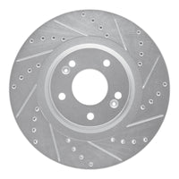 R1 Concepts R1 15-21 Kia SEDONA Front Right Drilled & Slotted Silver Brake Rotor