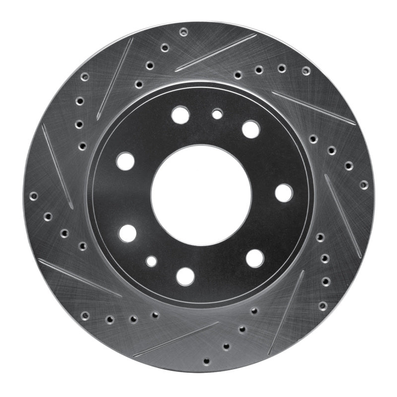 R1 Concepts R1 09-09 Ford F-150 RWD Front Left Drilled & Slotted Silver Brake Rotor