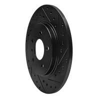 R1 Concepts R1 05-05 Buick Terraza Rear Right Drilled & Slotted Black Brake Rotor