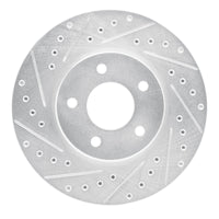 R1 Concepts R1 01-07 Buick Rendezvous Front Left Drilled & Slotted Silver Brake Rotor