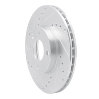 R1 Concepts R1 16-22 Chevrolet SPARK (USA/Canada) Front Left Drilled & Slotted Silver Brake Rotor