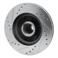 R1 Concepts R1 71-81 Chrysler Town & Country Front Right Drilled & Slotted Silver Brake Rotor