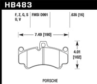Hawk Performance Hawk 2013 Porsche 911 Turbo S HPS 5.0 Front Brake Pads