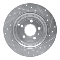 R1 Concepts R1 96-04 Volvo 850 Rear Left Drilled & Slotted Silver Brake Rotor